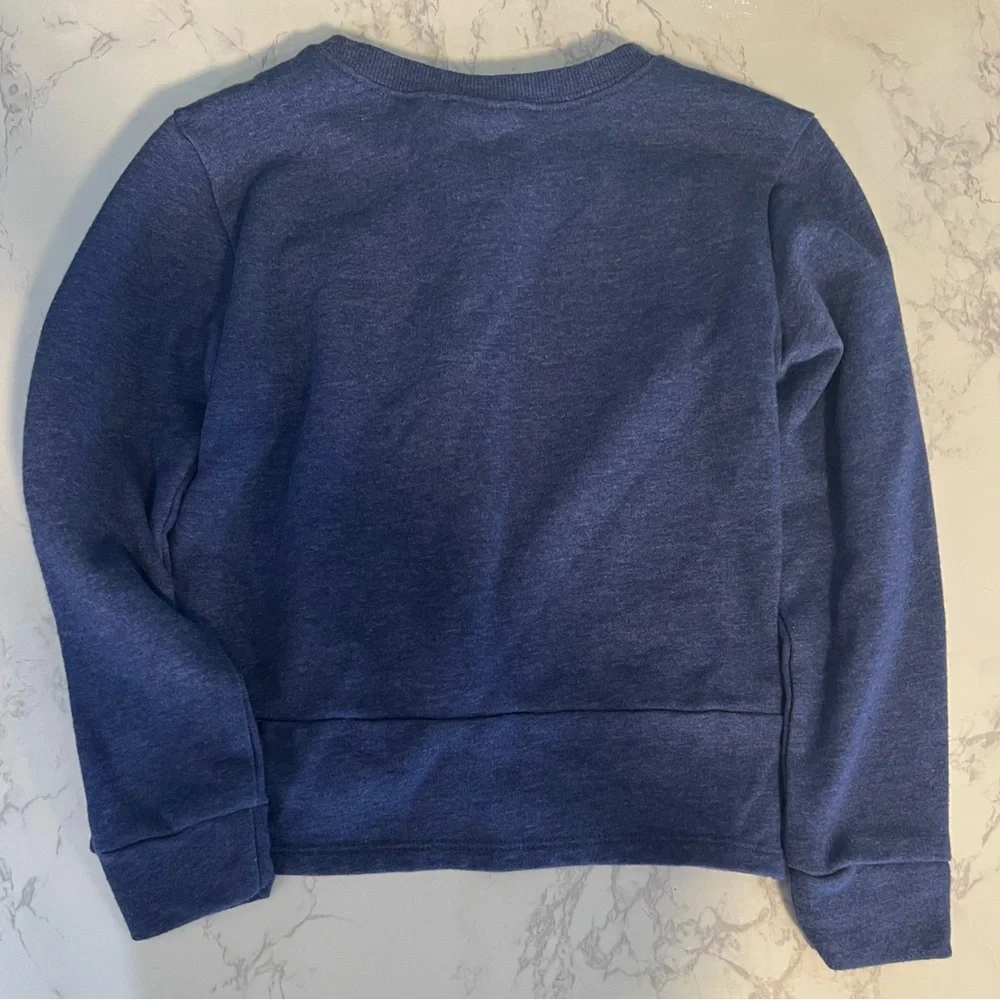 Girls Twist Front Fleece Sweatshirt Small - Picture 3 of 5